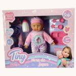BEBOTE TINY  CON  ROPA EXTRA, 6 ACCESORIOS
